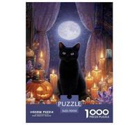 The Witch's Cat Puzzles 1000 Pièces Cadeau Unique Jeu Éducatif Défi Jouet À De Qualité Supérieure Peinture Art pour Adultes Et Enfants 70x50cm/1000pcs