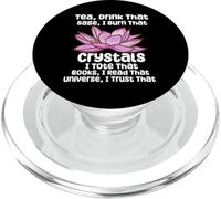 Thé Witchy Reader Mystic Joke Crystals Manifesting Spiritual PopSockets PopGrip pour MagSafe