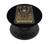 The Wizard Frog Cottagecore Carte de Tarot esthétique sorcière PopSockets PopGrip Adhésif