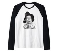 The Wizard of Oz Scarecrow Headshot Manche Raglan