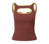 The Wolf Gang Tops en tricot 'SOL' chocolat / vert clair, Taille L