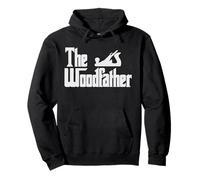 The Woodfather Figurine de menuiserie Humoristique pour père Sweat à Capuche