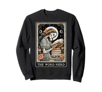 The Word Nerd Lecteur de Livre de Lecture Rat de bibliothèque Tarot Carte Sorcière Sweatshirt