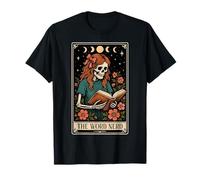The Word Nerd Lecteur de Livre de Lecture Rat de bibliothèque Tarot Carte Sorcière T-Shirt
