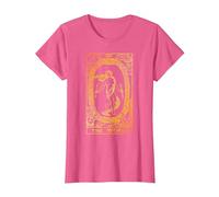 The World Carte de Tarot Vintage Le Monde T-Shirt, Femme, Rose Chiné, S