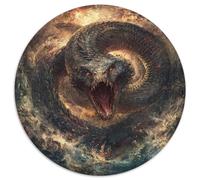 The World Giant Serpent Coiled 1000pcs (67.5x67.5cm) Puzzles Adaptés Aux Adultes Et Aux Personnes Âgées De 14 Ans Et Plus