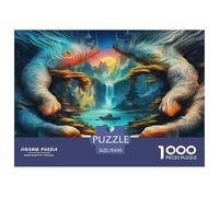 The World in The Palm Puzzles 1000 Pièces Pour Adultes Et Enfants Nature De L'art De La Décoration Moderne Jeu Cadeau Unique 1000 Pieces Décoration De La Maison - Décoration Murale Cadeaux Cadeau D'an