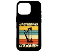The World is my Orchestra and i am the Harpiste Harpe Coque pour iPhone 16 Pro