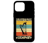 The World is my Orchestra and i am the Harpiste Harpe Coque pour iPhone 16 Pro Max