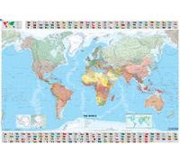 The World - Michelin Rolled & Tubed Wall Map Paper