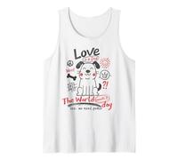 The World Needs A Dog Love and Peace Design Cool Dog Lovers Débardeur