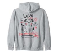 The World Needs A Dog Love and Peace Design Cool Dog Lovers Sweat à Capuche