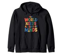 The World Needs All Kinds of Minds Teacher Autism Awareness Sweat à Capuche