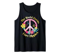 The World Needs More Hippies Flower Power Citation Hippie Peace Débardeur