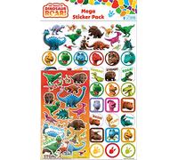 The World of Dinosaur Roar! Lot d'autocollants | Trois types d'autocollants (environ 150 au total) | Réutilisables sur des surfaces non poreuses