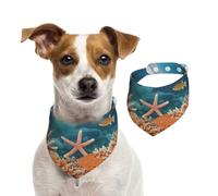 The World of Underwater Animals Bandana lavable pour chien de petite et grande taille pour fille ou garçon, accessoires pour animaux de compagnie