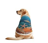 The World of Underwater Animals T-shirts pour animaux de compagnie pour chiens de grande et moyenne taille, chemises confortables, parfaites pour un usage quotidien
