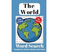 The World Word Search Puzzle Book: Word Searches with Easy to Read Print about the World - Countries, cities, landmarks and More I 6x9 inches, 110 ... Gift for Vacations, Holidays and Free Times