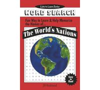 The World's Nations Word Search: Fun way to learn and help memorize the names of countries | Part of the Lists to Learn Series | Easy to Read, Fun and ... geography or trivia lover or yourself!