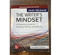 The Writer's Mindset 2025 Release. Annotated Instructor's Edition