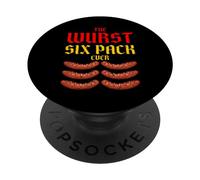 The Wurst Six Pack Ever. Drôle Oktoberfest Wurst Ever PopSockets PopGrip Adhésif