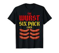 The Wurst Six Pack Ever. Drôle Oktoberfest Wurst Ever T-Shirt Graphique avec Valeur