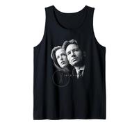 The X-Files Black and White Mulder and Scully Portrait TV Débardeur