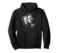 The X-Files Black and White Mulder and Scully Portrait TV Sweat à Capuche