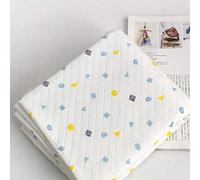 The Yard Tissu en coton matelassé bio en forme de tricot 170 cm de large Mr Pencil