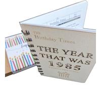 The Year that Was 1985 - Livre de cartes spécial 40e anniversaire avec détails sur l'année de naissance (1985) Quarante