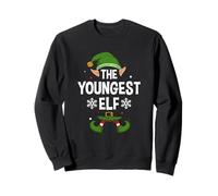 The Youngest Elf Party Family Group Assortiment de Dictons de Noël Sweatshirt