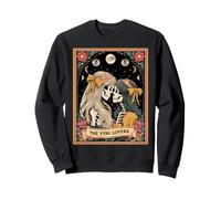 The Yuri Lovers Anime Manga Carte de Tarot Japonais Squelette Sweatshirt