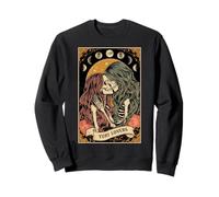 The Yuri Lovers Anime Manga Carte de Tarot Japonais Squelette Sweatshirt