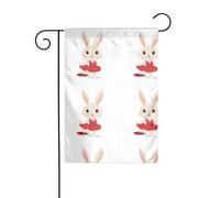 The YYHWHJDE The Bunny's beautiful red dress picture precise size of this garden flag is 30,5 x 45,7 cm, ce qui est un rapport d'or soigneusement conçu. Il s'adapte parfaitement à la grande majorité