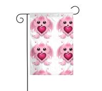 The YYHWHJDE The cute little diable with big eyes Picture size of this garden flag is 30,5 x 45,7 cm, ce qui est un rapport d'or soigneusement conçu. Il s'adapte parfaitement à la grande majorité des
