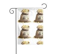 The YYHWHJDE The Endless Wealth Picture Taille précise de ce drapeau de jardin est de 30,5 x 45,7 cm, ce qui est un rapport d'or soigneusement conçu. Il s'adapte parfaitement à la grande majorité des