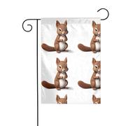 The YYHWHJDE The Gentle Little Squirrel Picture precise size of this garden flag is 30,5 x 45,7 cm, ce qui est un rapport d'or soigneusement conçu. Il s'adapte parfaitement à la grande majorité des