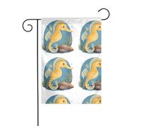 The YYHWHJDE The Home of the Seahorse Picture Taille précise de ce drapeau de jardin est de 30,5 x 45,7 cm, ce qui est un rapport d'or soigneusement conçu. Il s'adapte parfaitement à la grande