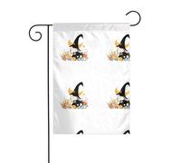 The YYHWHJDE The little witch in the flowers Picture size of this garden flag is 30,5 x 45,7 cm, ce qui est un rapport d'or soigneusement conçu. Il s'adapte parfaitement à la grande majorité des