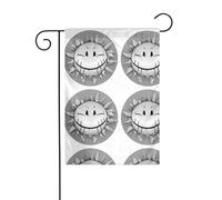 The YYHWHJDE The smile of the end of the world Picture precise size of this garden flag is 30,5 x 45,7 cm, ce qui est un rapport d'or soigneusement conçu. Il s'adapte parfaitement à la grande majorité