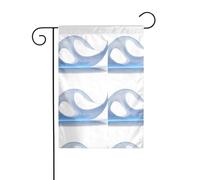 The YYHWHJDE The Waves of the sea Picture Taille précise de ce drapeau de jardin est de 30,5 x 45,7 cm, ce qui est un rapport d'or soigneusement conçu. Il s'adapte parfaitement à la grande majorité