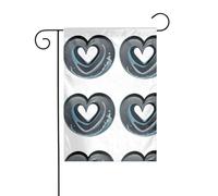 The YYHWHJDE The Waves Roll Up Love Picture Taille précise de ce drapeau de jardin est de 30,5 x 45,7 cm, ce qui est un rapport d'or soigneusement conçu. Il s'adapte parfaitement à la grande majorité