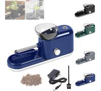 The Za Machine - Za Rolling Machine, The Electric Za Machine, Electric 6.5mm/8mm Za Rolling Machine, Automatic Portable Herb Grinder (Blue)