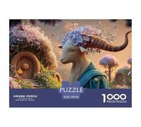 The Zodiac Sign Capricorn 1000 Pcs Papier Premium Puzzle Fairy Tale Creature Méditatif Jigsaw Déco Maison pour Enfants 70x50cm/1000pcs