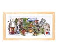 Théa Gouverneur Kit au point de croix compté "Japon Aida", 79x35cm