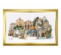 Thea Gouverneur Kit au point de croix compté "Jerusalem Evenweave", 79x50cm