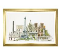 Théa Gouverneur Kit au point de croix compté "Paris Aïda", 79x50cm