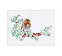 Théa Gouverneur Kit au point de croix compté "Winter Robin Aïda", 20x14cm