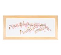 Thea Gouverneur Kit de broderie au point de croix "Fleur japonaise Aida", motif à compter, 80x27cm
