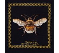 Thea Gouverneur Kit de broderie au point de croix "Hummel Schwarz Aida", motif à compter, 17x18cm